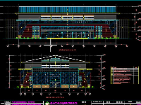  Hồ sơ bản vẽ Nhà thi đấu đa năng 33.6x54m (Kiến trúc)